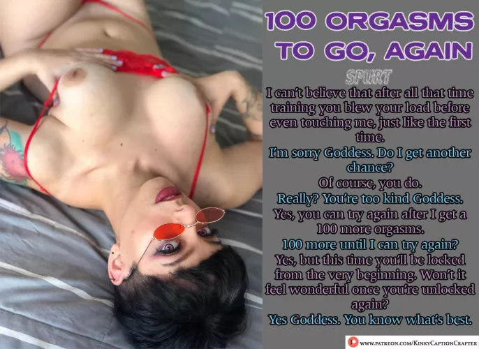 100 Orgasms To Go, Again (finale) by KinkyCaptionCrafter