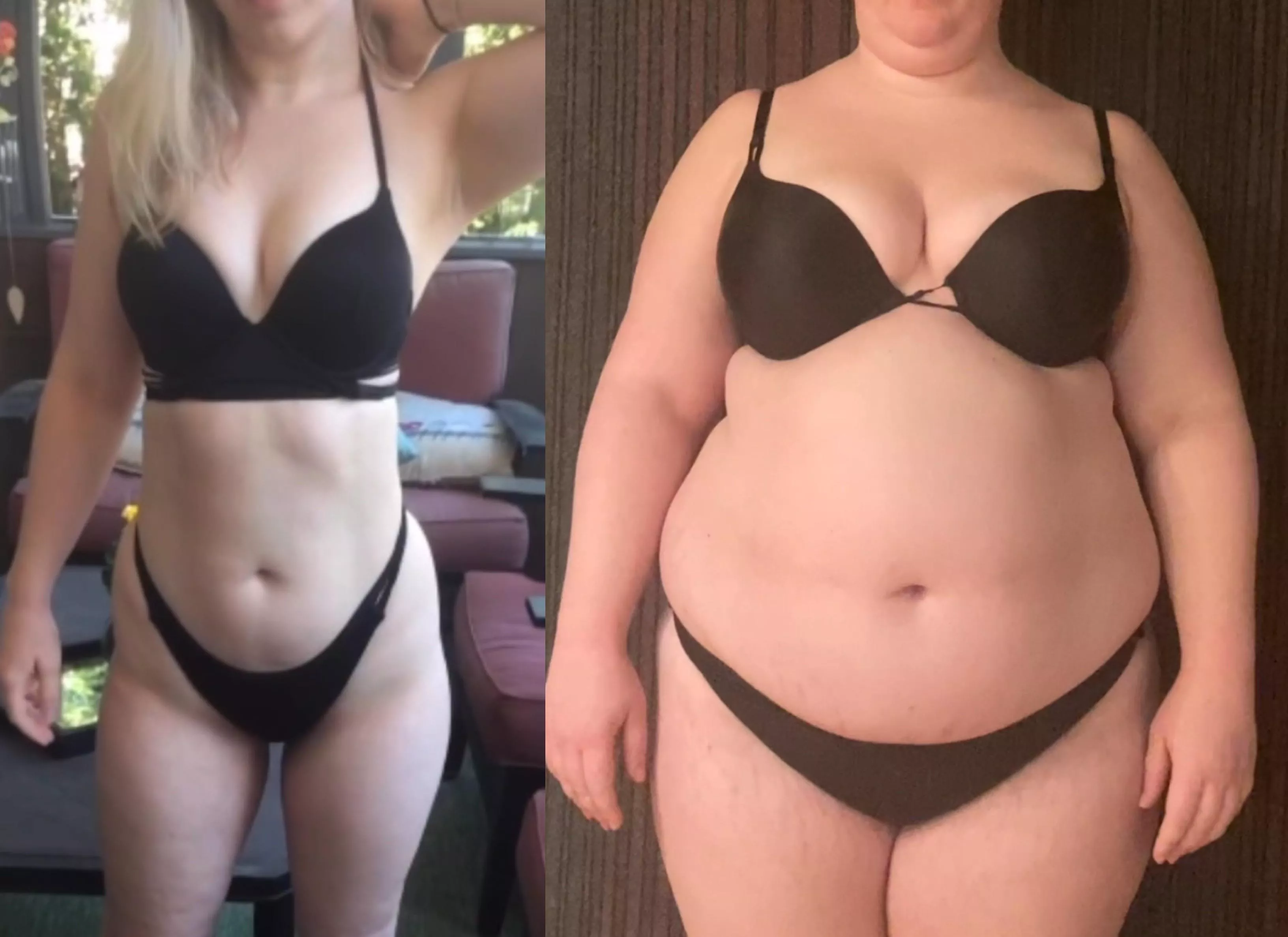 100 Pound difference 🐽 posted by myfatblondegf