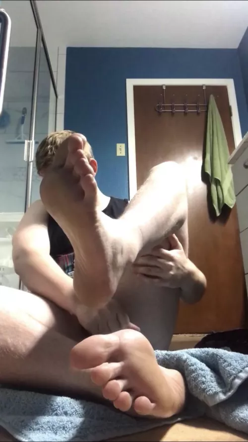 10.5 soles after work and the gym. They smell so ripe and ready to be cleaned with a willing tongue 👅🦶🏻 by Txbroski91