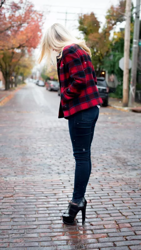 [1440x2560] First snow booties. by ILoveGarterBelts