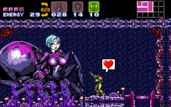 16bit Miss K (oc) vs Samus posted by isreth
