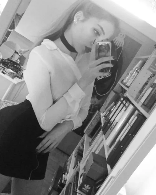 18f - collared & shrot skirt office attire by nautilusamong