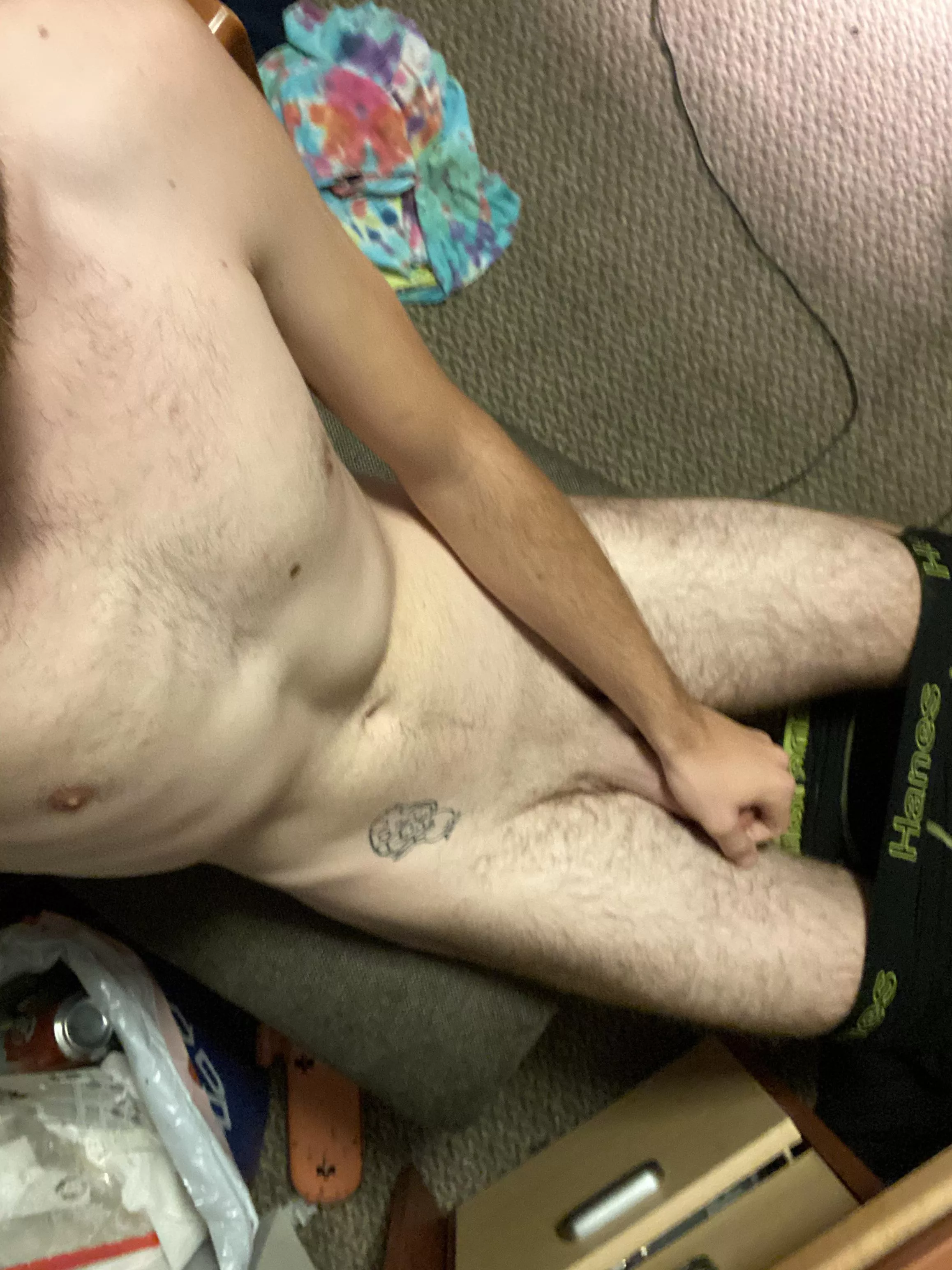19 year old hung college boi, sneak peak for the OF, it’s in the comments posted by Professional_Job5661