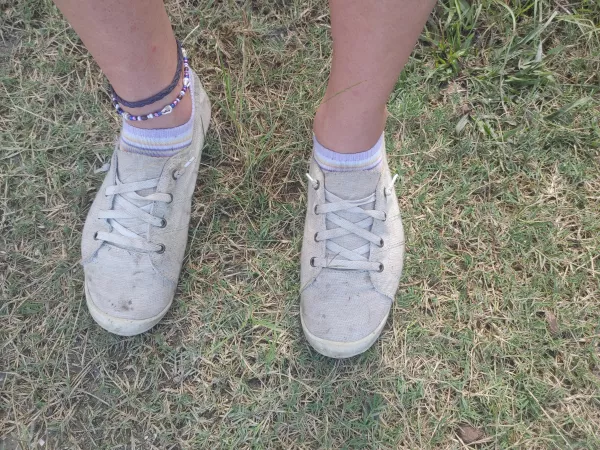 1st day of Rebel Rock fest before going in. Will my shoes survive? Stay tuned for updates by ZefieATG