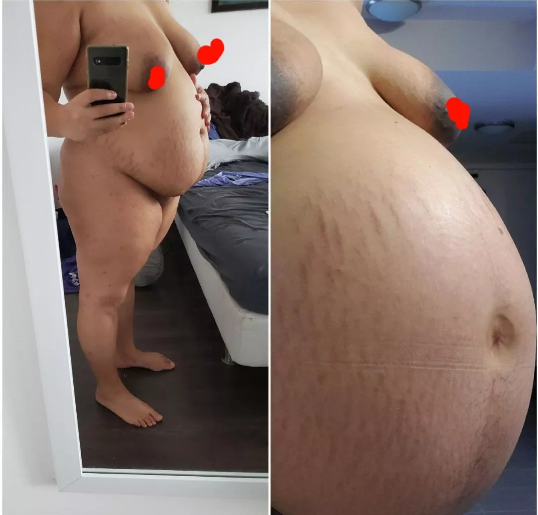 1st trimester to 3rd trimester 😍 posted by mamadomme