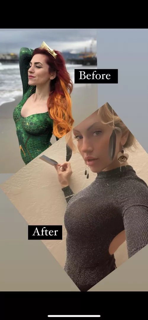 2 surgeries and 5 different procedures to get this look today :) currently 520 cc implants now 6 weeks old! by harleyquinn505