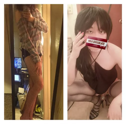 2016: first trying girl clothes. -> 2022: :) by No-Cry148