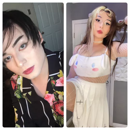 2017 femboy to 2022 female- i’ve made that glow up!! by vviirre