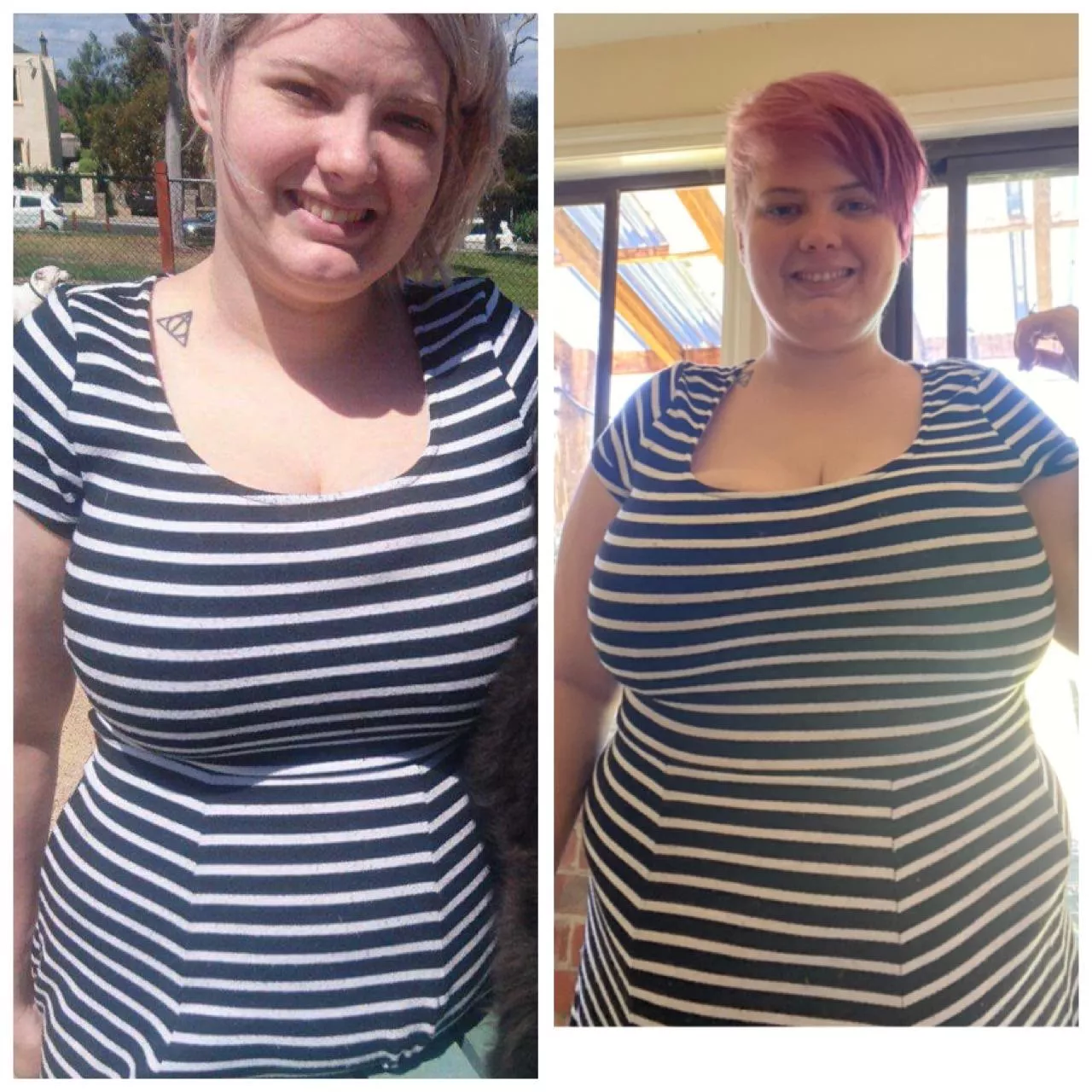 2017 vs 2021! I still love this dress!!! posted by Doctorsybil1