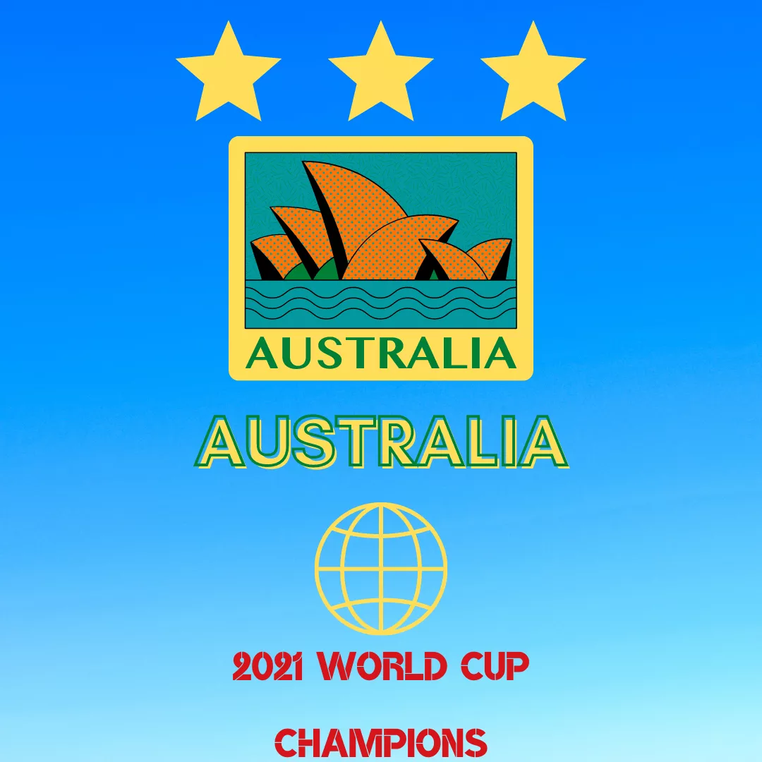 2021 World Cup Champions... AUSTRALIA posted by R00ftop