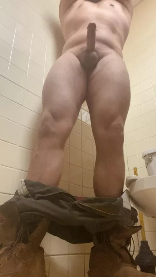 23, Shirtless and my pants around my ankles at work, who’s gonna catch me 😉 by Victorstarr32