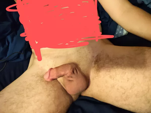 (24)(oc)what's everyone think of my smooth balls and cock? by ThrowawayACCT88975