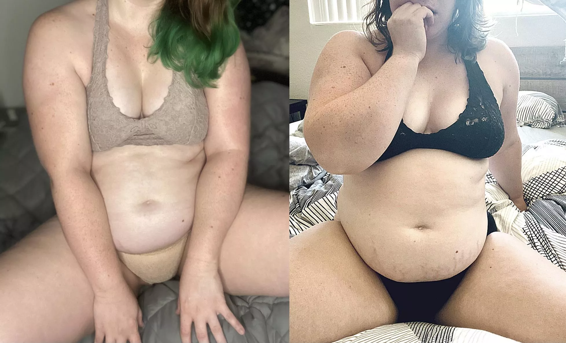 26 pounds later… Which do you prefer? 😍 posted by [deleted]