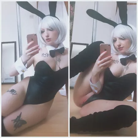 2B bunny by Ellie haze (Nier automata) by elliehaze96