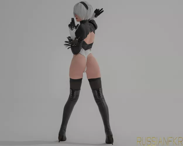 2B Pose Inspiration [Render Set] (Russianfkr) by Russianfkr