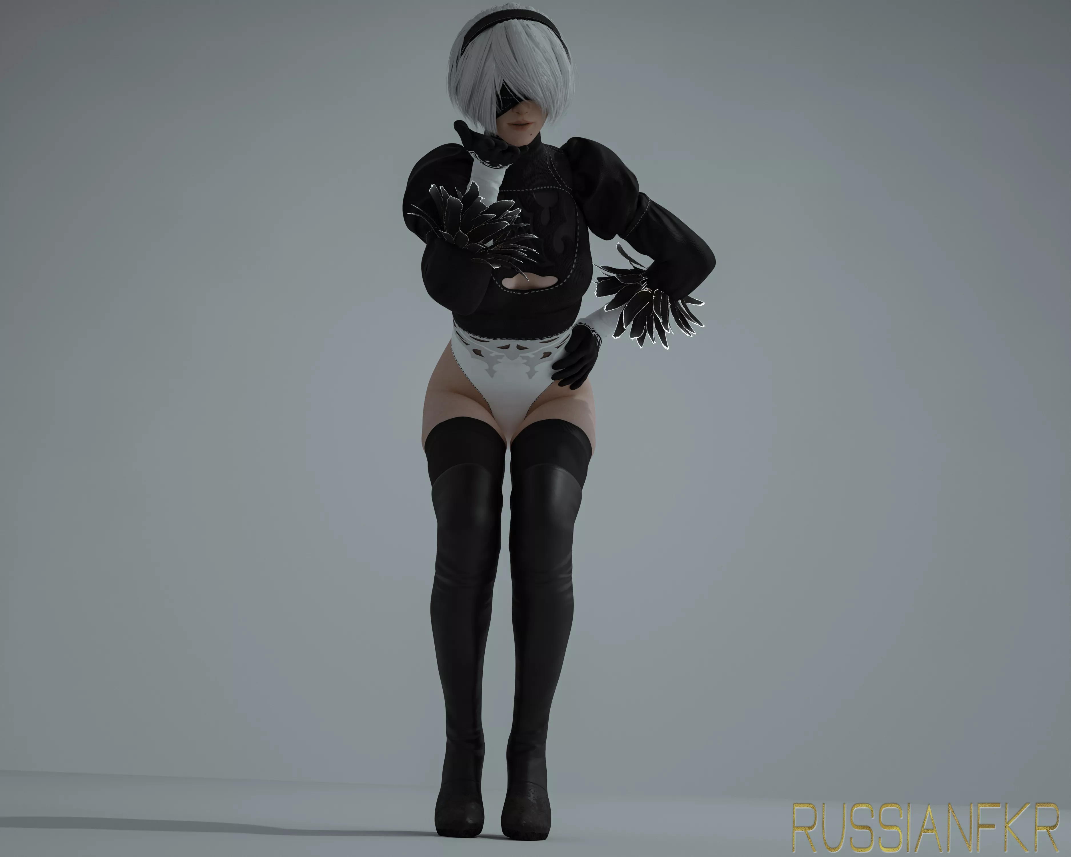 2B Pose Inspiration [Render Set] (Russianfkr) posted by Russianfkr
