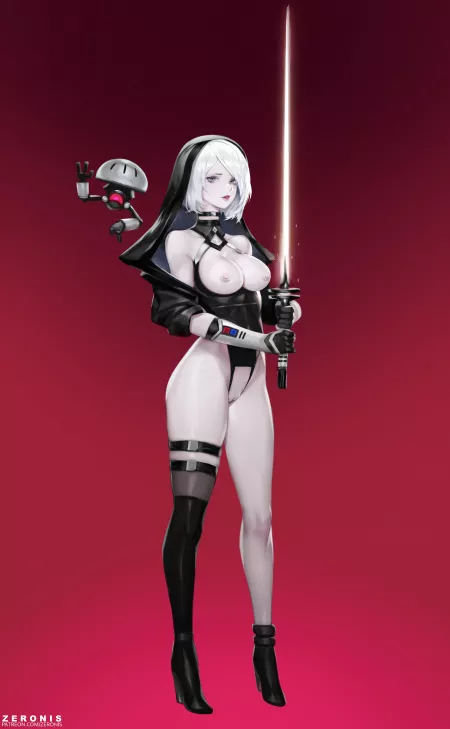 2B Sith (Zeronis)[Nier Automata, Star Wars] by MrShakedown1
