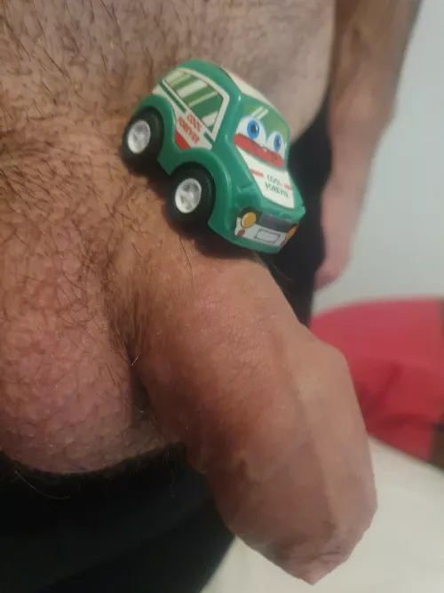 2inch toy car on my soft dick by 22cmLength-18cmGirth
