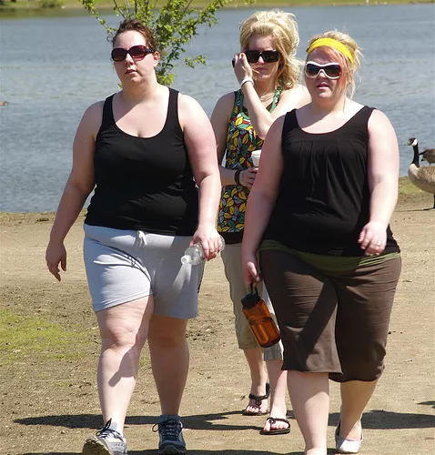 3 ladies hot, sweaty, and exhausted after only walking to the trash can to throw away theirs cups! posted by extrawrinkly_NUTSACK