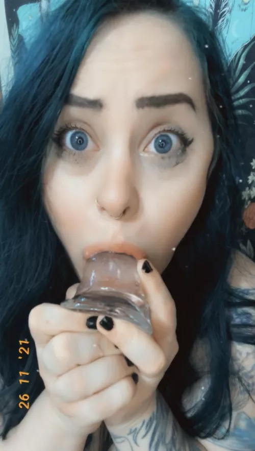 $3 promo! Cum watch me gag on a cock and play with my pretty pussy 😋 Link in comments 😈 by Thattattooedgirl_