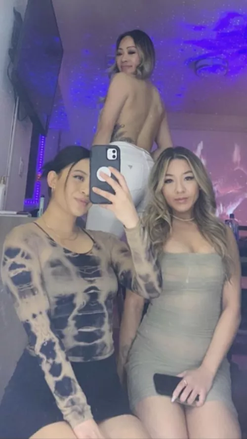 3 wild Asians ready for the club by panties_fiend