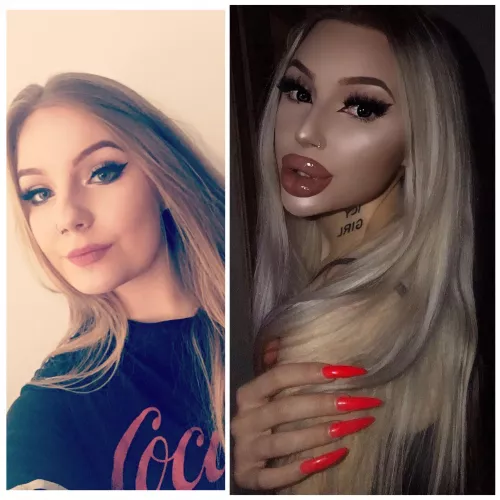 3 years difference 😘 by charlotteventurax