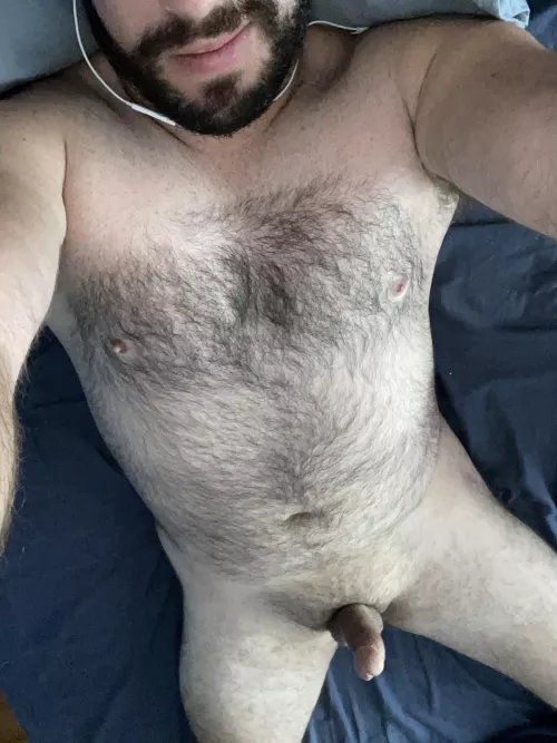 30 Aussie bi bear, enjoying my morning wood on a Monday. Tell me what you think, DM’s open by biaussieguy91