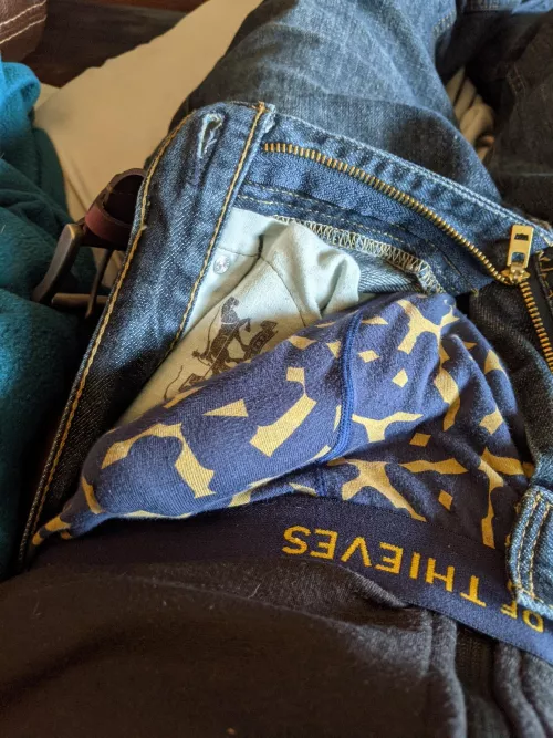 [33] My bulge while watching a movie. by rowdy_doodie