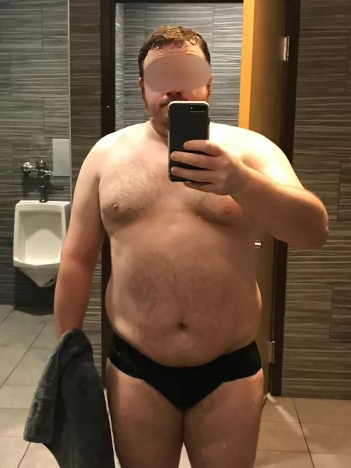 37 NC Just Getting Ready For A Quick Swim at the Gym! by chrsound91