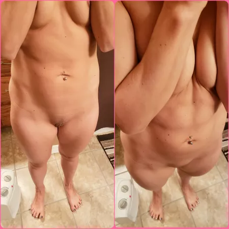 38yo wife and mom of 2. They're small but they still squeeze together. by [deleted]