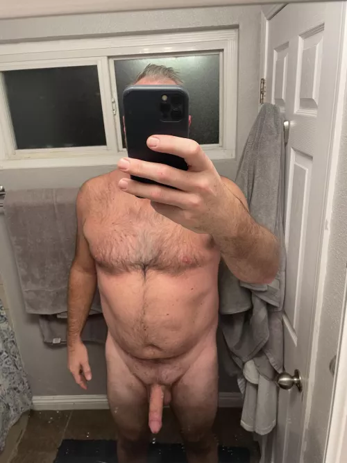 4 am after sex sex selfie, you can still taste my wife on my cock 😉 by Sk8rDadbod