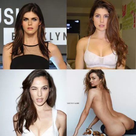 4 Of My Favorite Brunettes by TriGaar