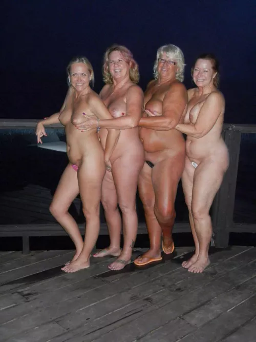 4 Topless GILFs in C-strings by vague_obscenity
