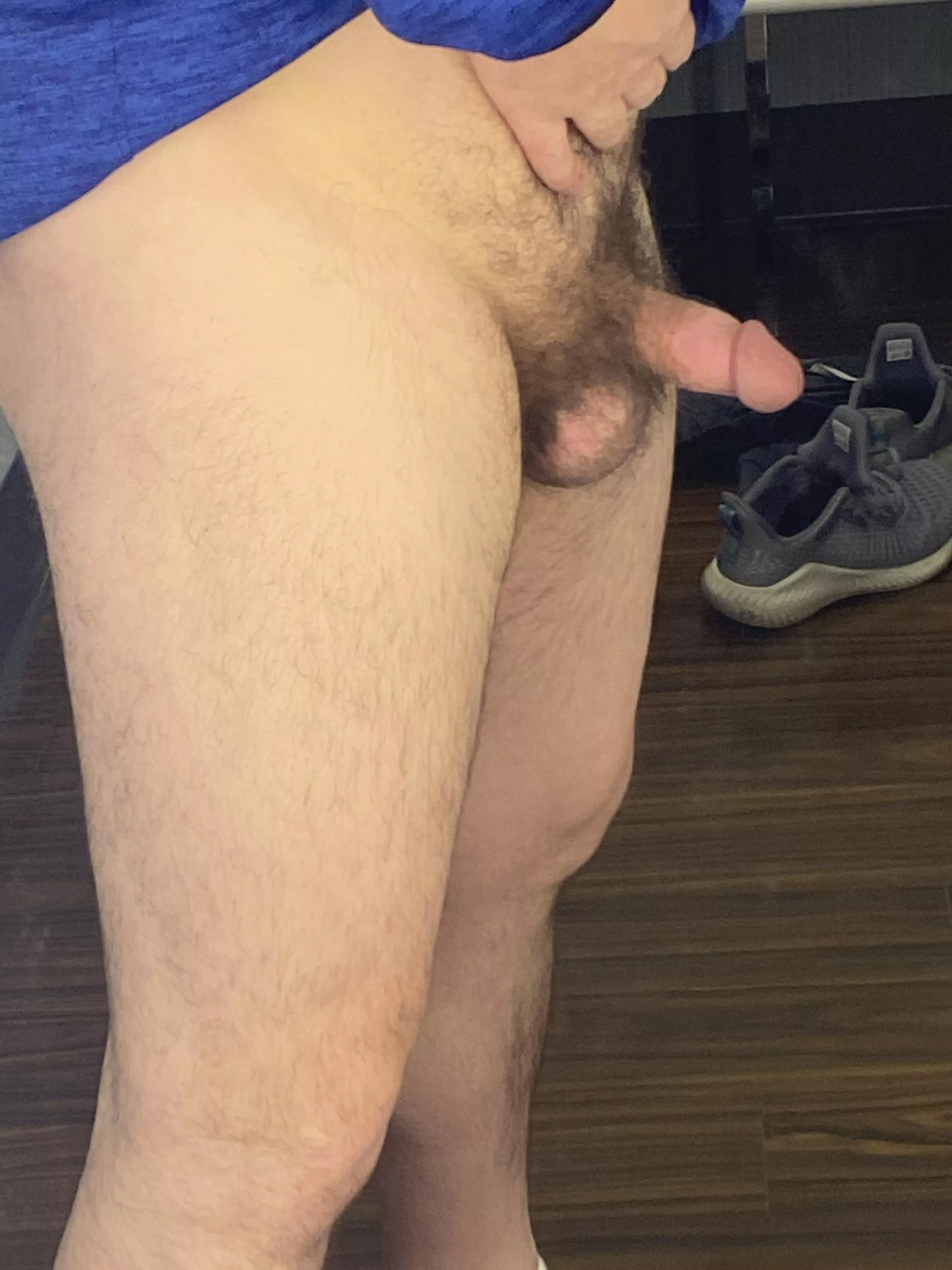 [41] Sometimes he gets a little excited in changing room😉 posted by Small-guy80