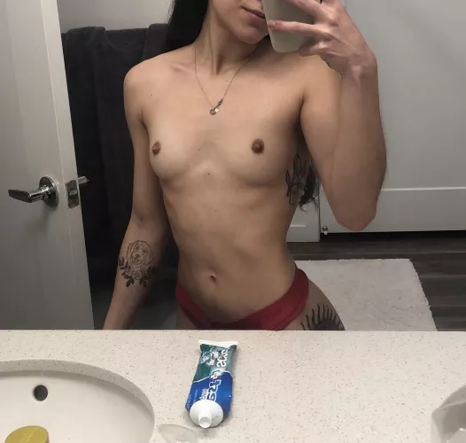 5’ 90lb [f]uck toy (toothpaste for scale) by collegeslut_