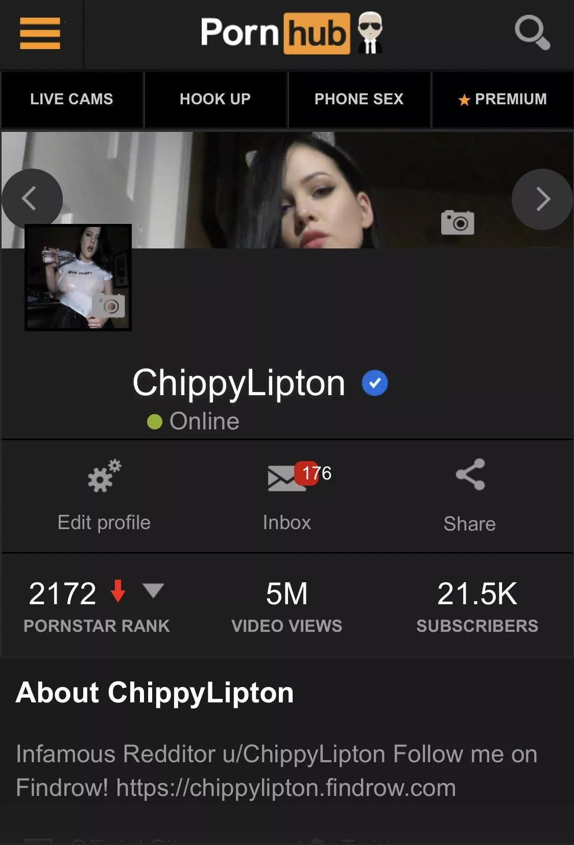 5 million views? You guys have been busy. 😂😈💦 thank you for your support! You’re the best! 💋 posted by ChippyLipton