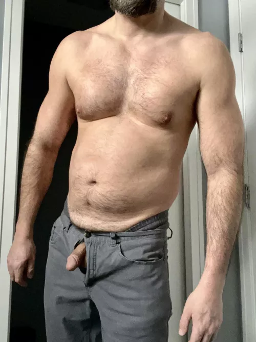 (50) sweaty AF after shoveling by MuscleGutGuy