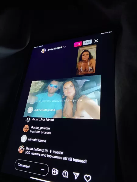 500 Viewers and she flashing by cg3124