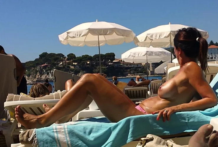51 Yo milf showing her wedding ring topless on the beach.....would you enjoy the view ? by ProfessionalLivid394
