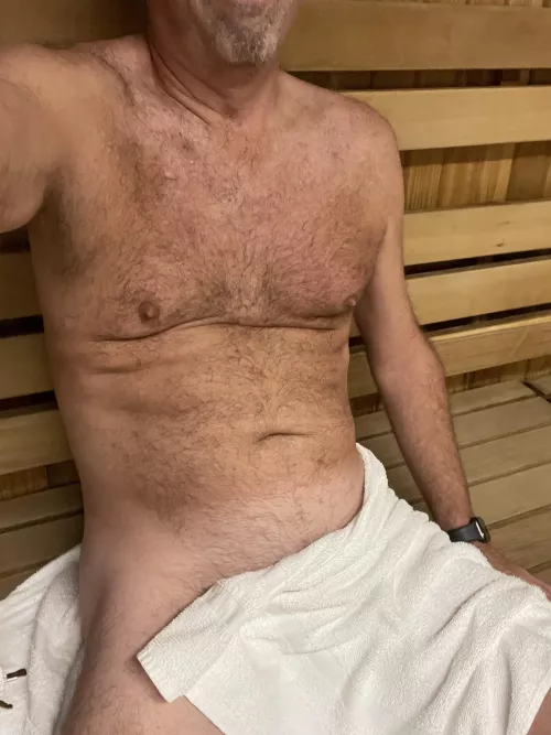 (58) A nice hot sauna! Wish I had someone to share with me! by funman58