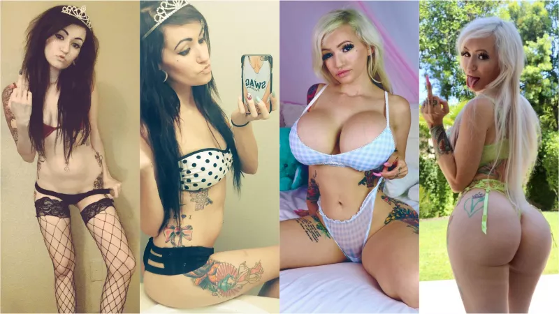 5yrs from Scene Queen to Bimbo Fuckdoll by BabyGirlBella33