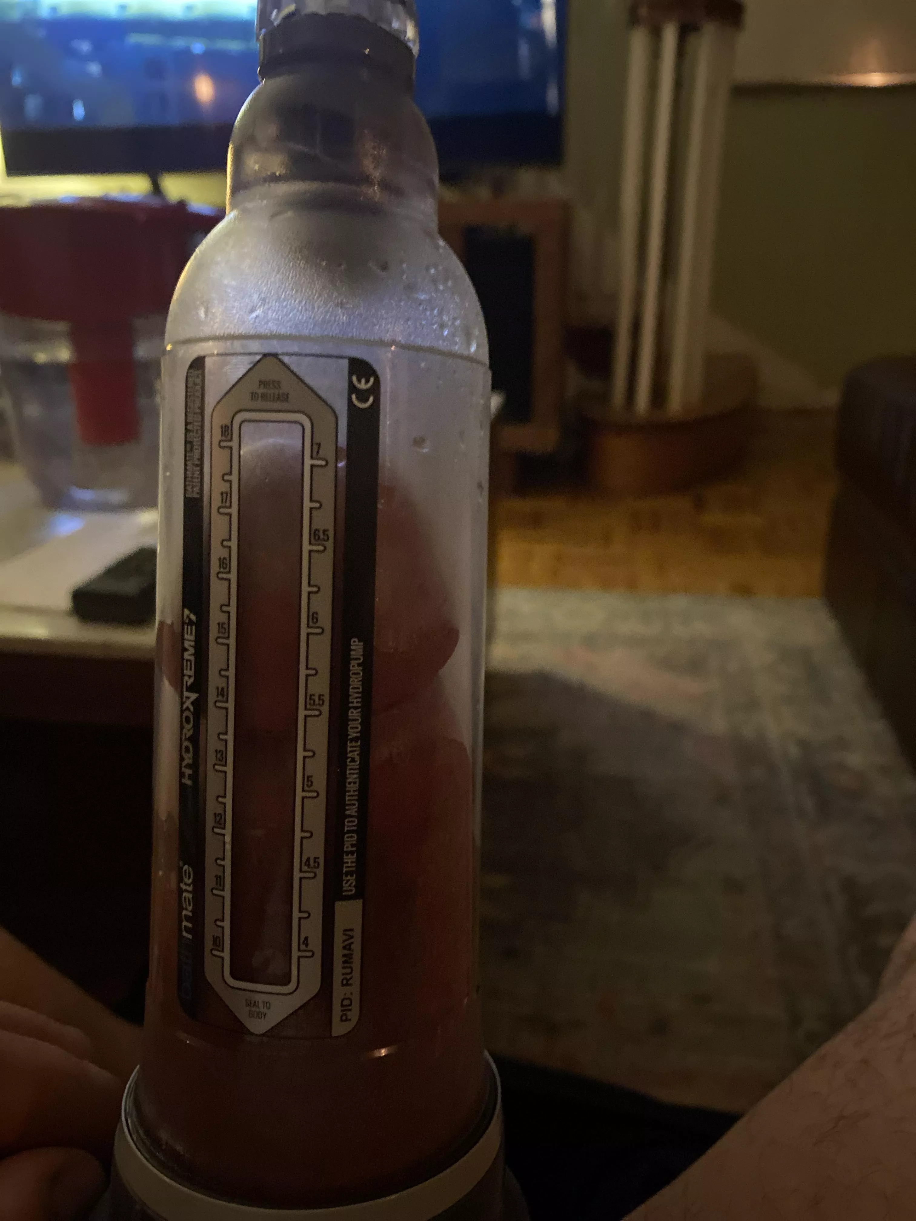 7”. Just tried vacu vin for the first time tonight. posted by Euphoric_Ad_4210