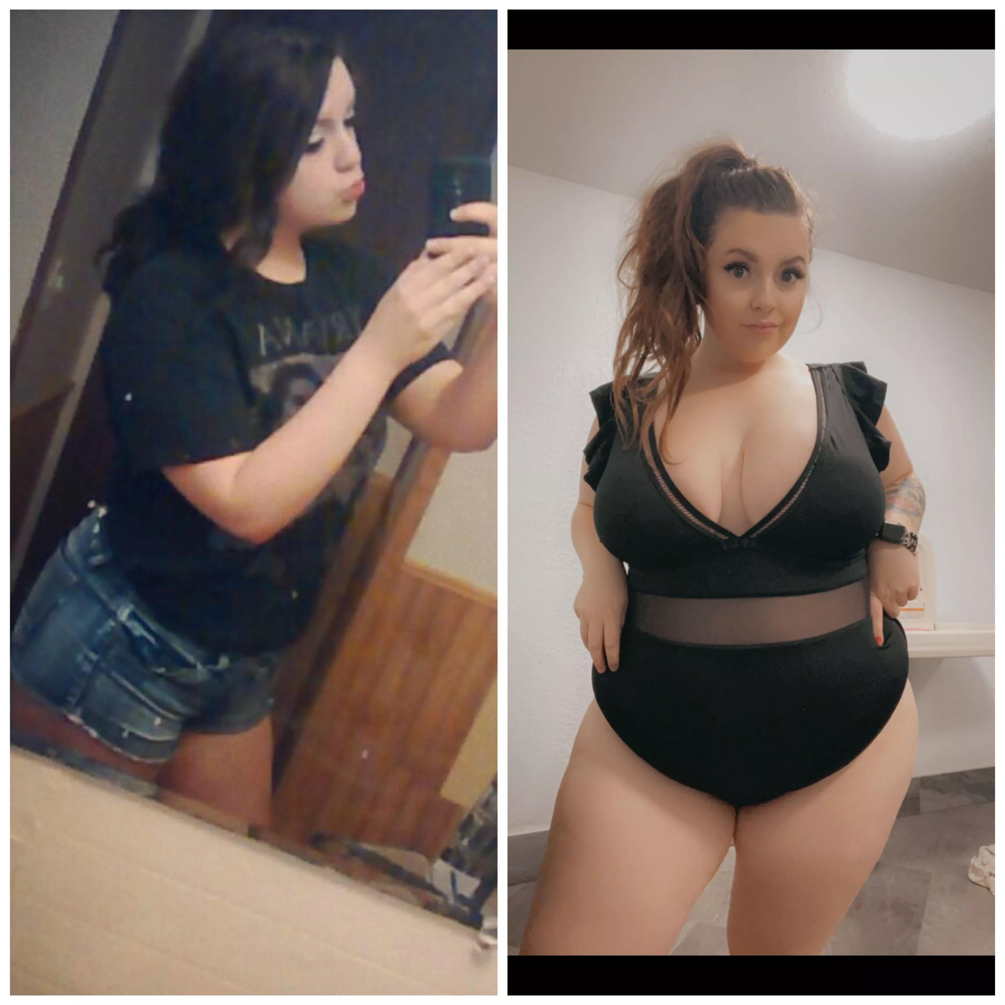 +75 lbs … working on losing some just to be healthier but I really am much happier than 75 lbs ago! posted by amber_xlove1