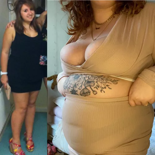 +86lbs and my clothes are struggling to contain me 🥵 by freya_fox24