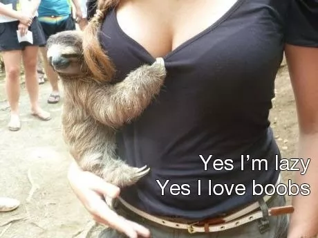 A boob hug [Xpost from /r/funny] posted by SomeRandomRedditor