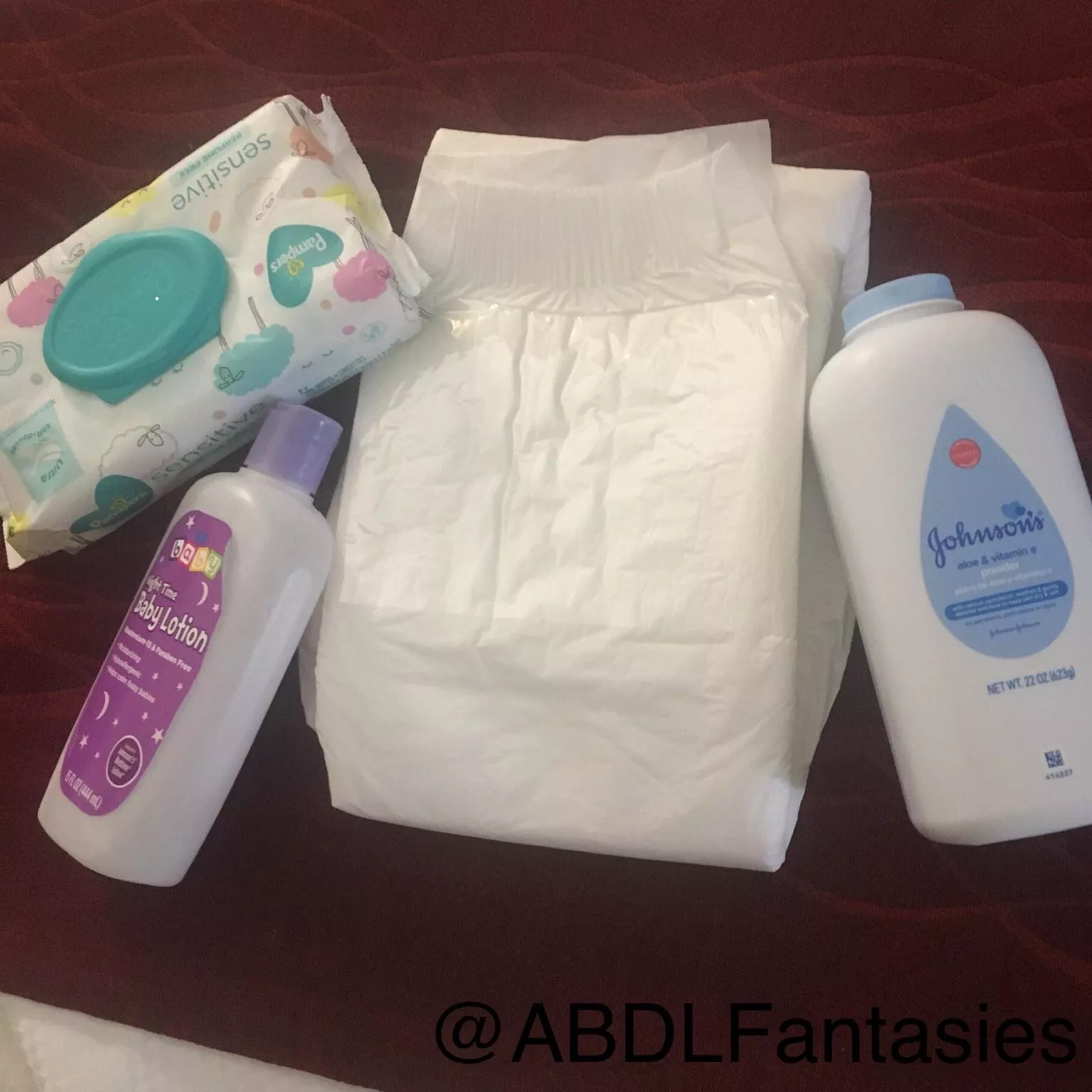 A bubble bath and then a diaper butt posted by ABDLFantasies