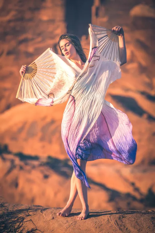 A canyon fan dance by bellatrixortreat