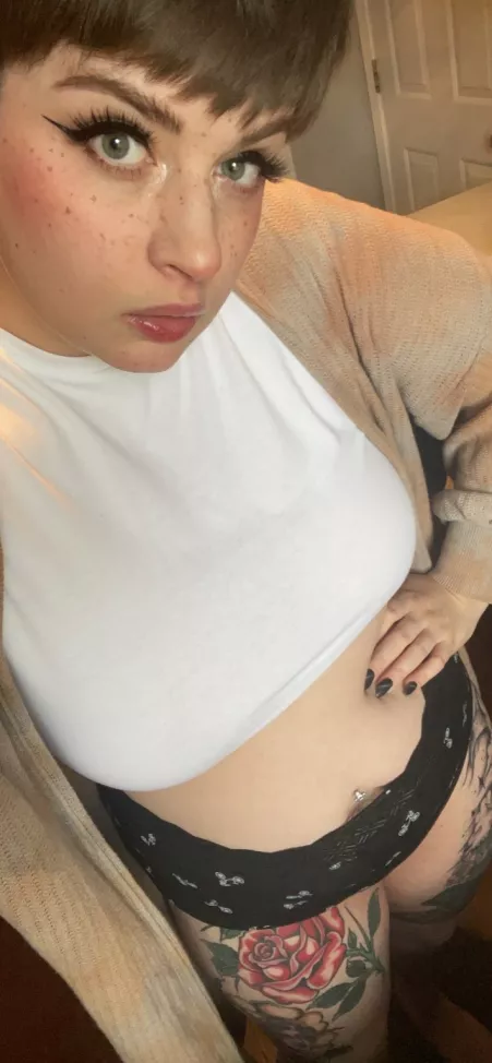 A classic white tee by vintage_vogue