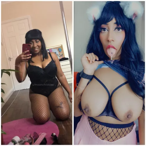 a couple of years difference! by moonchilddee