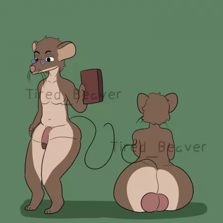 A cute mouse librarian [M] (Tired_Beaver) by OneAngryCaptain